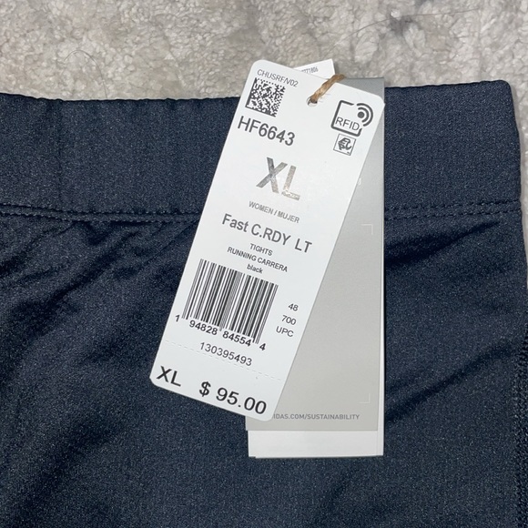 NEW!! ADIDAS FASTIMPACT COLD.RDY WINTER RUNNING LONG LEGGINGS - XL - Picture 14 of 14